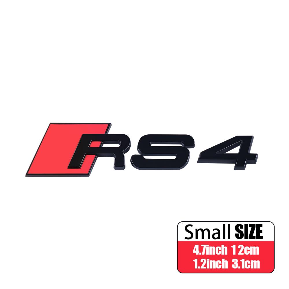 3D ABS RS3 RS4 RS5 RS6 RS7 RS8 Emblem Car Body Rear Trunk Decoration Stickers Accessories For  kcpn5 A4 A6 C7 8V B6 B7 Q7 B8 A3 8P