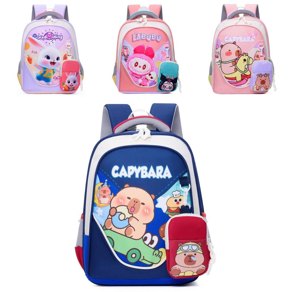 And Colorful Cute Capybara Kids Backpack Perfect For School And Daycare