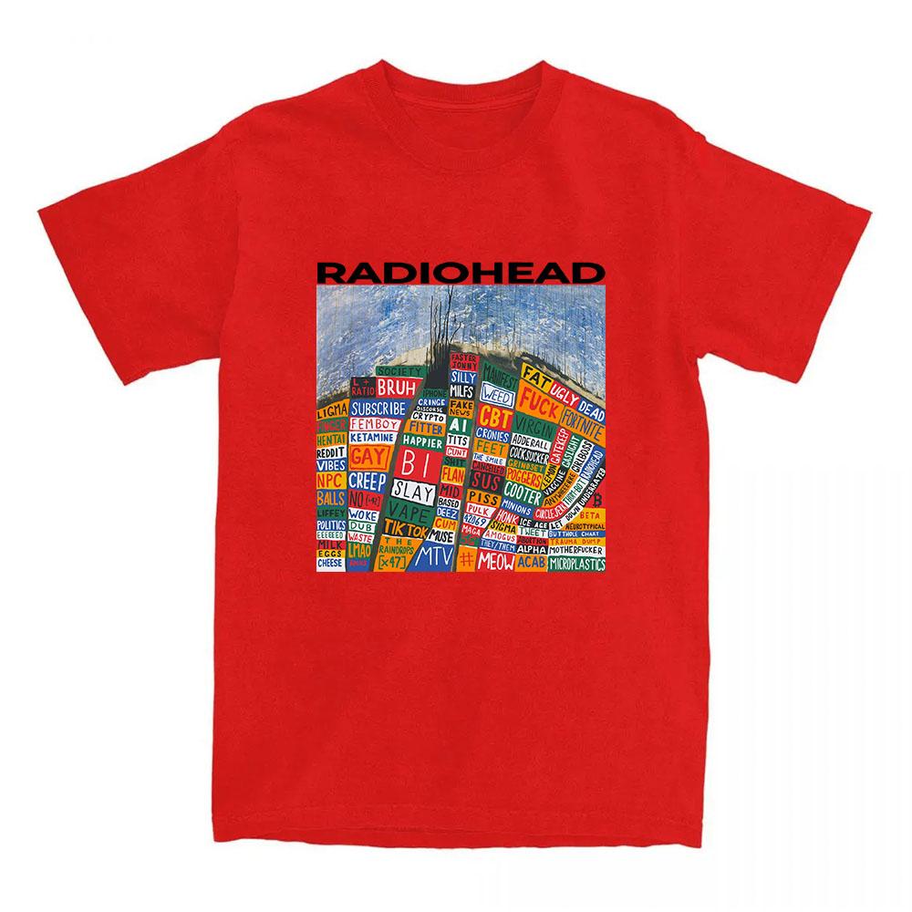 Hail To The Thief Radiohead Tshirts Cotton Short Sleeve Fashion T-shirt Loose Casual Unisex Streetwear Women Men Clothing