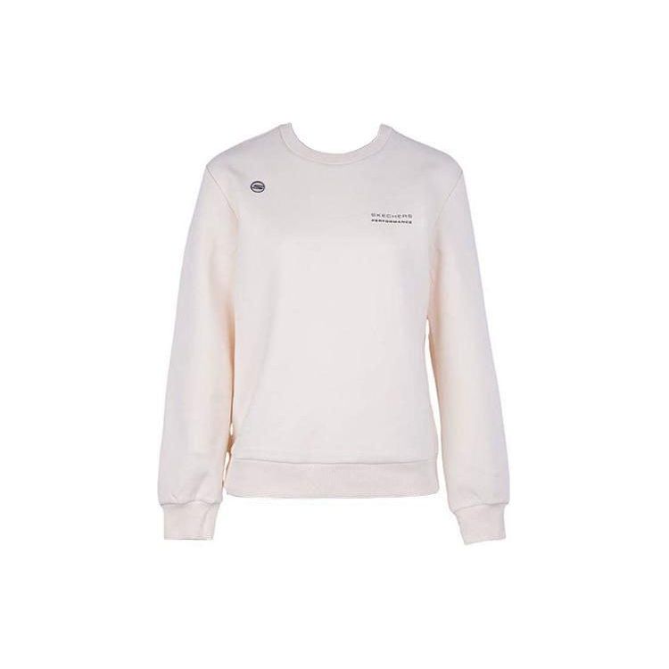 Skechers Logo Letter Pullover Round Neck Sweatshirt Women sweatshirt Pink P423W132-02EP M
