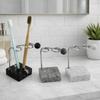 Ventilated Minimalist Toothbrush Holder Stainless Steel Bracket Pen Holder Desktop Ornaments  Hotel
