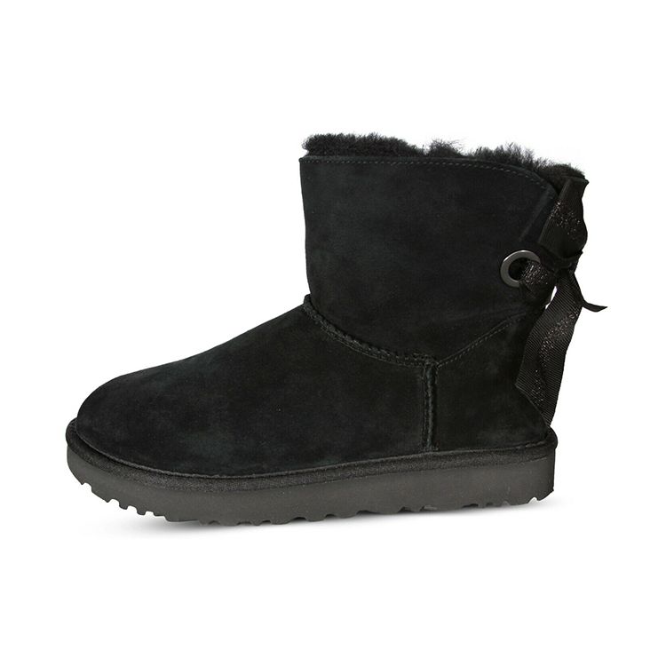 

UGG Classic Bow Fleece Lined Short Snow Boots Women boots Black 1100212-BLK 36