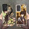 Genshin Impact Zhongli Shockproof Phone Case for Samsung A17 A16 A15 A14 A37 A57 A36 A56 A26 A35 A55 A25 A34 A54 A24 A13 A23 A33