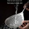 1pc Large Stainless Steel Colander Skimmer - Durable, Heat-Resistant Kitchen Strainer for Frying, Hot Pot - Easy Draining