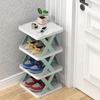 Étagères à chaussures Organisateur de rangement Étagères à chaussures détachables Économise le support de ménage familial Étagère à chaussures simple multicouche Armoire de couleur