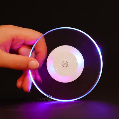 LED Bar Luminescent Table Cup Mat Kitchen Mat Pad For Bar Cocktail KTV Light Base Gravity Induction Battery Bar Tools Barware