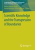 The Scientific Knowledge and the Transgression of Boundaries Book