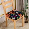 Stretch Printed Chair Seat Cushion Covers For Dining Room Chair Cover For Wedding Banquet Seat Chair Slipcover Home Decor