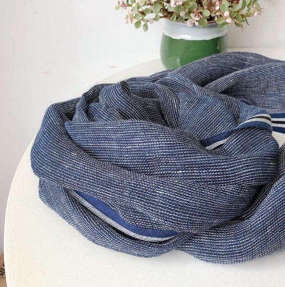 New Arrival Men Style Spring and Autumn Scarf 100% Linen Solider Color Long Scarves Shawl Fashion Men Scarf