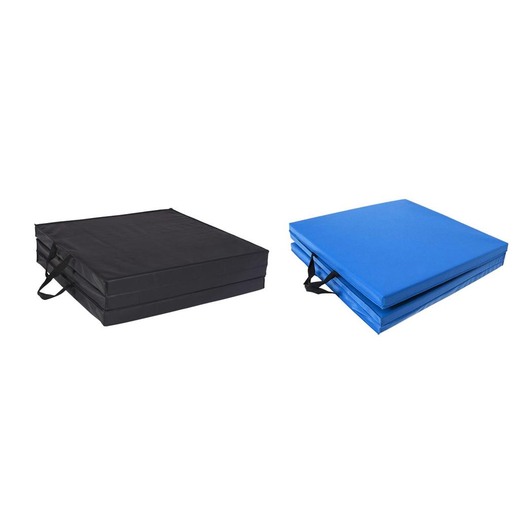 Folding Exercise and Gym Cushion Waterproof Foam 3 Panel Protective Flooring for Pilates Stretching Core Workouts