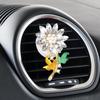 Flower Car Diffuser Vent Clip Bling Sunflower Vehicle Perfume Diffuser Automobile Interior Accessories Automotive Vent Scent