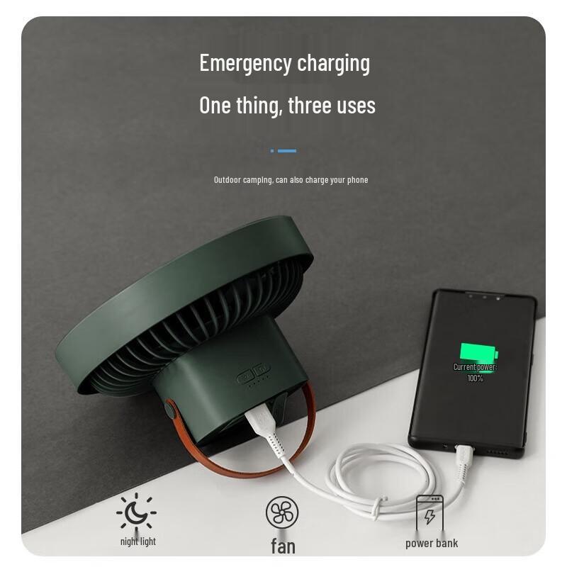 Hodtown Portable Camping Fan with LED Lantern