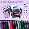 Dense Single Cluster D Song False Eyelashes Set 8-16Mmdiy Segmented Colored Multi-Haired Eyelashes