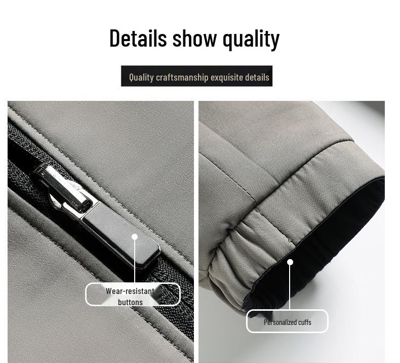 Reversible Men's Stand Collar Jacket for Spring/Autumn 2025 - New Style for Middle-Aged Dads