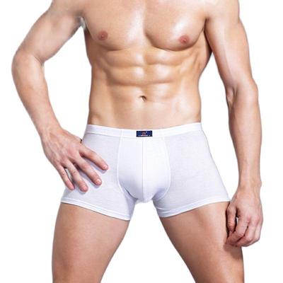 Herren-Boxershorts, weiße Unterwäsche, Baumwollunterseite, Hochzeitsshorts, modale Unterhosen, Unterwäsche, Höschen unter der Kleidung, Untershorts