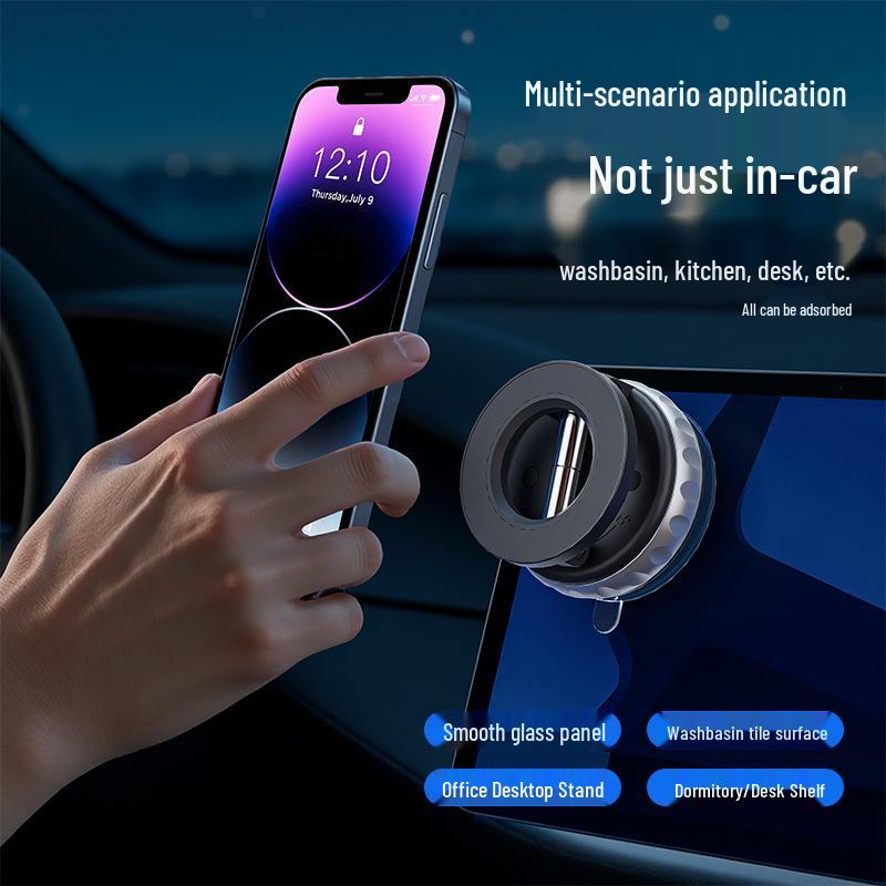 Magnetic Car Mount Phone Holder: 720° Rotation, Foldable, Stable, Strong Magnet