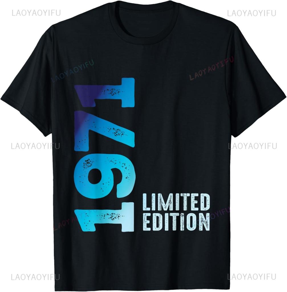 Úžasný rok 1971 Vintage Od roku 1971 Limitovaná edice 1971 Tričko s krátkým rukávem Pánské oblečení Grafická trička Camiseta Hombre