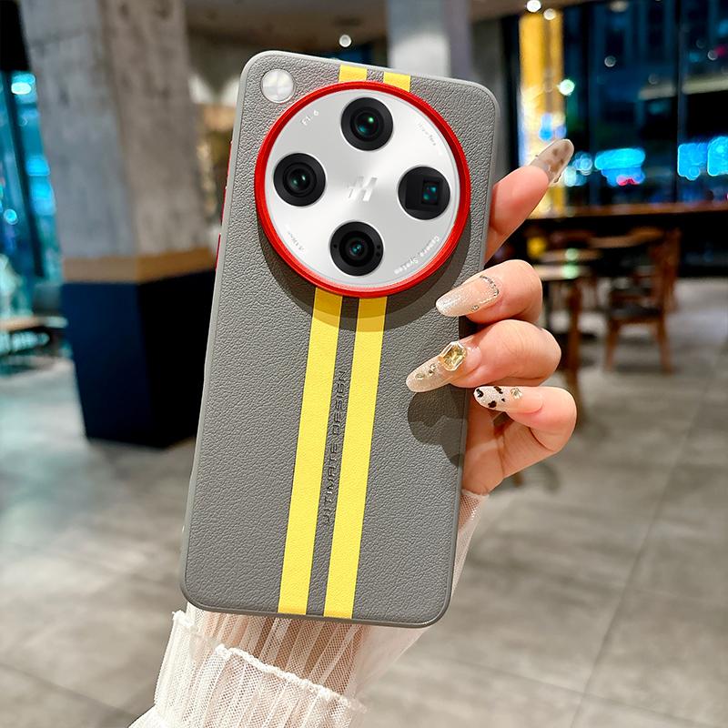 For OPPO Find X8 Ultra Case Luxury PU Leather Racetrack Protective Back Cover Case For OPPO Find X8 Pro X8S+ X8Ultra Phone Shell