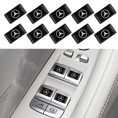 10 Stück Auto Epoxidharz Innenaufkleber Auto Logo Emblem Aufkleber Dekoration Für Mercedes Benz W212 W213 W205 W177 W247 W176 X253 etc.