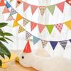 Wimpelkette für Kindergeburtstage – ideal für Babys ersten Geburtstag, als Partyhintergrund oder Zeltdekoration beim Camping.