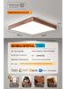 North American Black Walnut LED Ceiling Light - Full Spectrum Eye Protection, New Chinese Style, Square Design for Home Decor