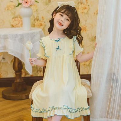 Nuisette d'été en modal pour filles - Pyjama à manches courtes de princesse fée pour petites filles et bébés