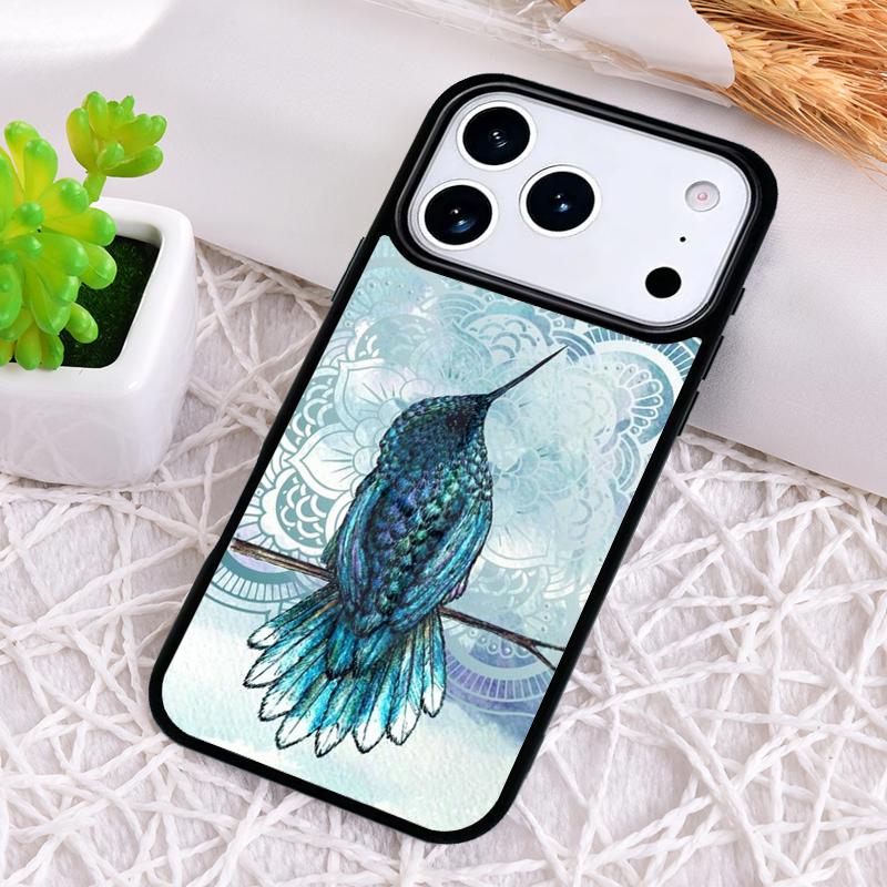 Hummingbird soft Phone Case for iPhone 17 Air 16 15 11 12 14 13 Pro Max Shockproof Cover