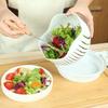 Vegetable Salad Cutter Cutting Bowl Slices Fruit, Kitchen Tools, Accessories Gadgets Kitchen Items