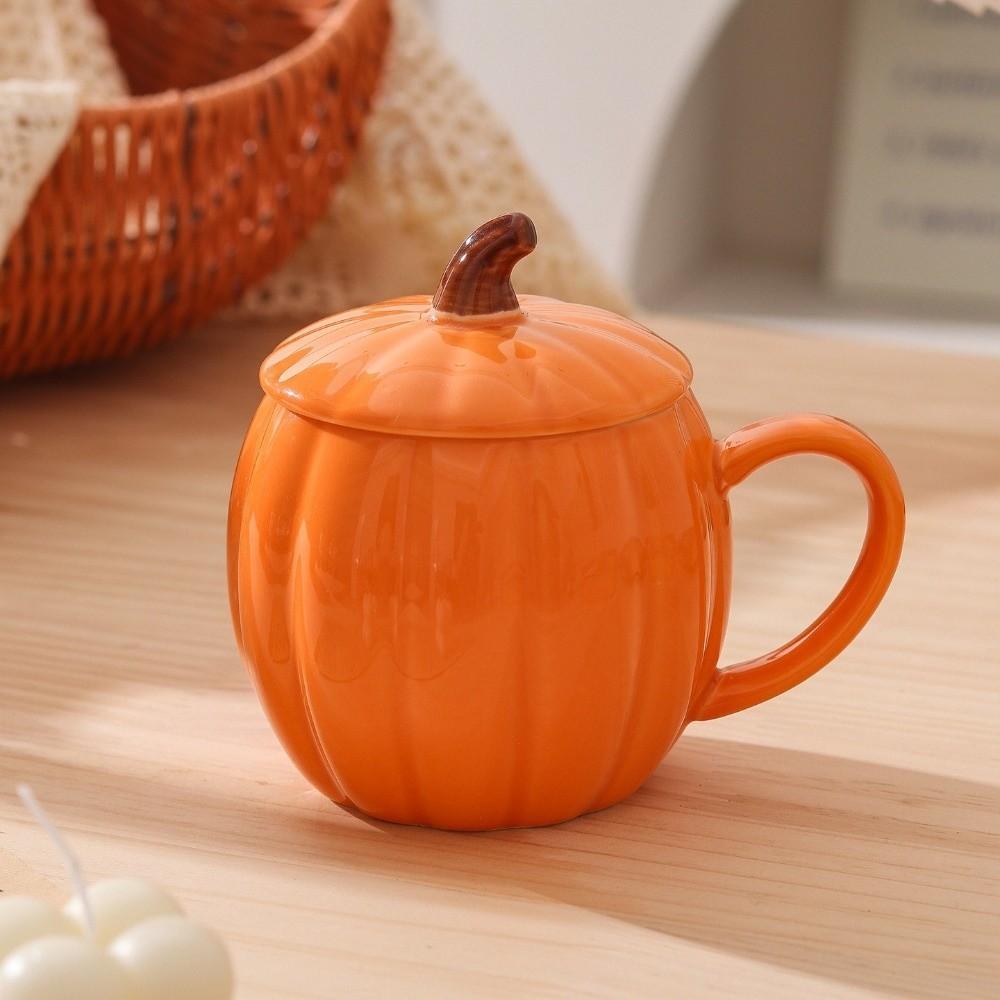 Orange Halloween Pumpkin Mug 320ml Drink Mug Drinkware Milk Cup  Afternoon Tea
