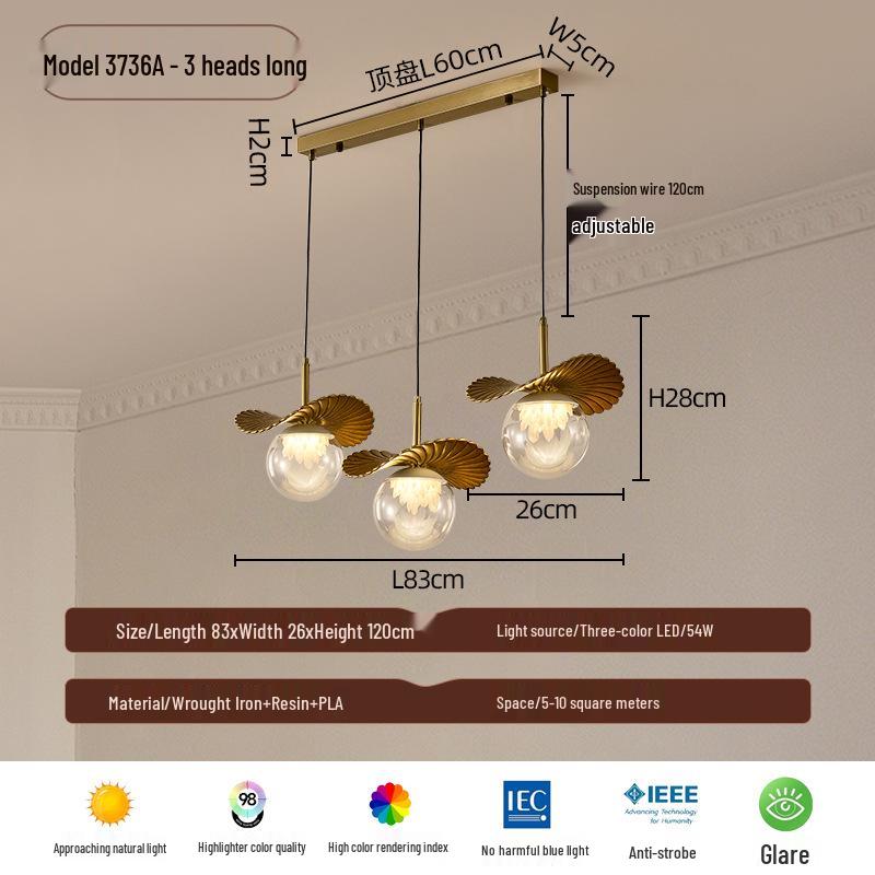 Vintage Chandelier: Artistic Retro Light for Dining, Living Room, or Bedroom