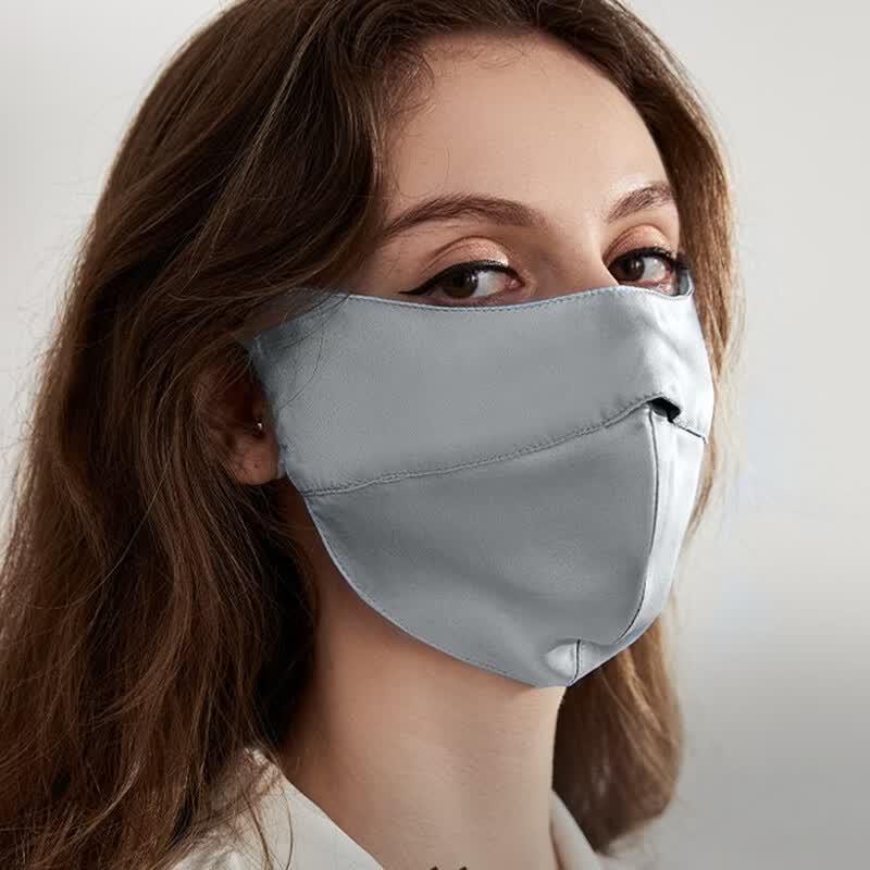 Mulberry Silk Full Face & Neck Sun Protection Mask