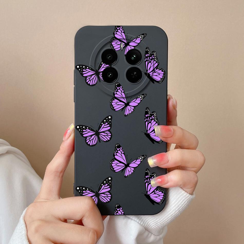 Love Heart Case For Realme 12 Pro Plus 12 Lite Back Cover For Realme12 4G Funda Liquid Silicone Camera Protection Phone Housing