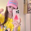 ins fruit apple pear watermelon coconut Phone Case for iPhone 16 15 14 13 Pro Max  Silicone shockproof and drop-proof cover