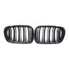 2Pcs Front Upper Chrome Frame Kidney Grilles Car Exterior Parts for BMW
