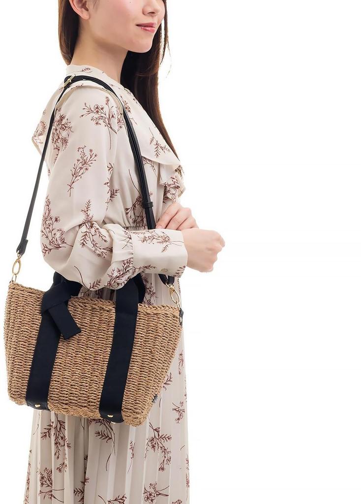 Jellybeans Knot Handle 2-Way Basket Bag 18452001 Women's Black