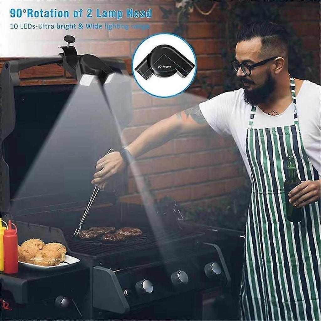 New & Improved: Multi-Functional Night Fishing LED Grill Light - Heat Resistant, Super-Bright, Flexible & Portable Rotational Lamp for BBQ Enthusiasts