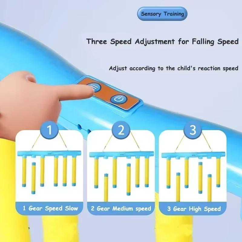 Kids Falling Sticks Dropping Game Stick Machine Hand Grabbing Training Concentration Focus Sensory Trainer Parent-child Toy