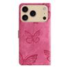 For iPhone 7 8 XS 11 12 13 14 15 16 17 Series Faux Leather Wallet Case with Butterfly Design,Card Slots & Shockproof Protection