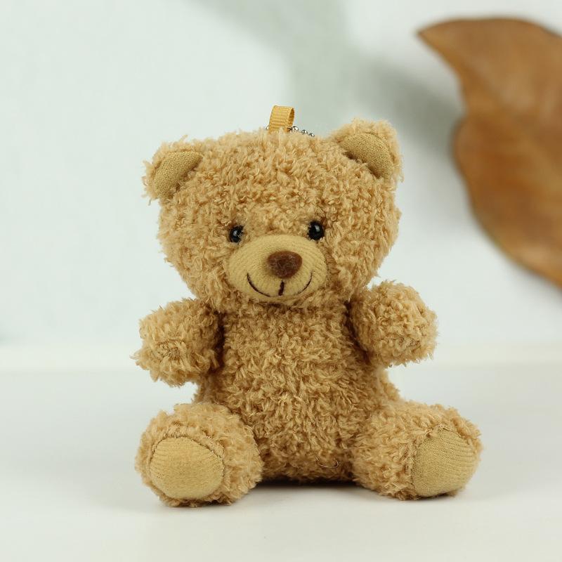 

Bear Teddy Delightful Plush Toy Keychain Soft Bear Pendant For Kids Decoration Backpack Light Brown