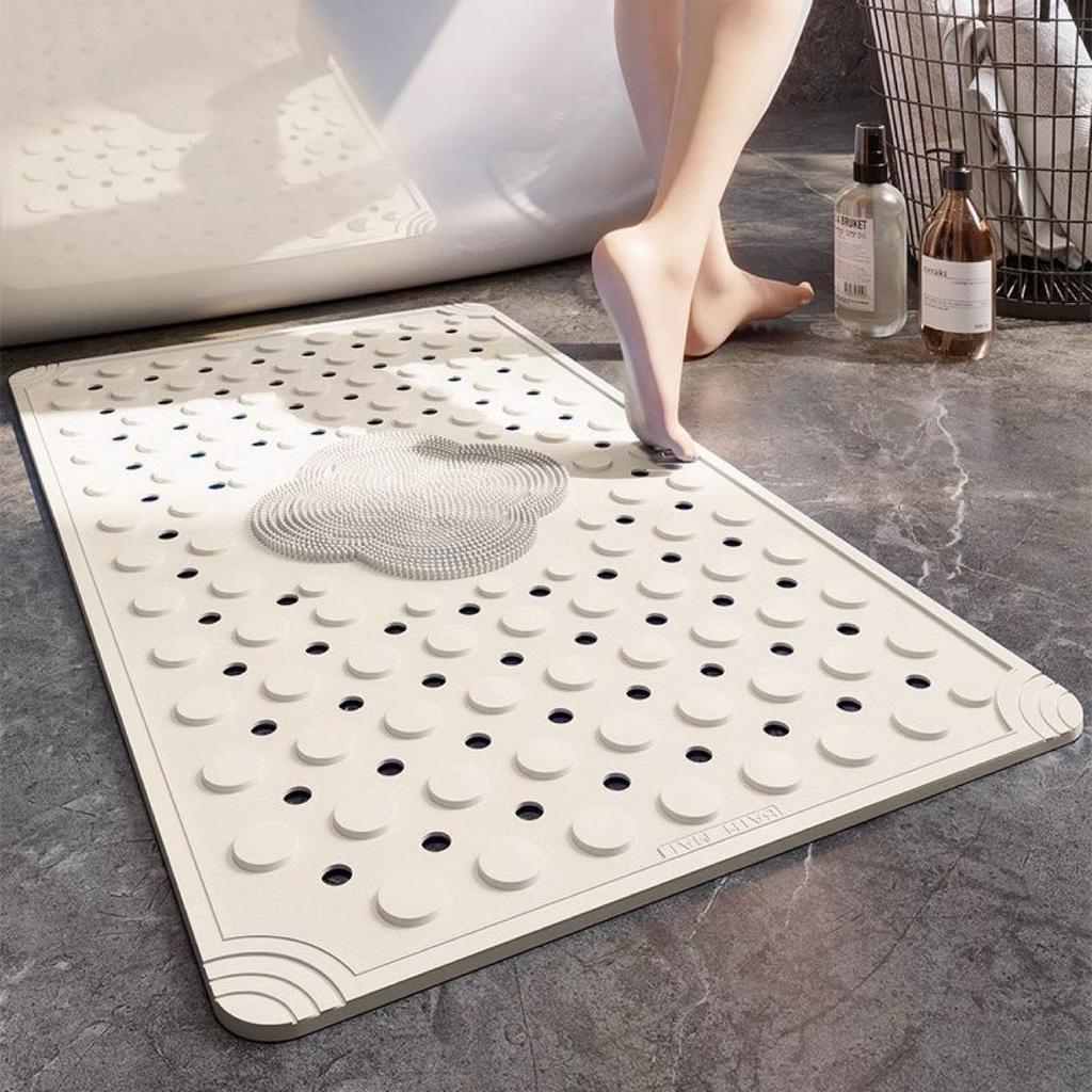 Waterproof Anti-Slip Bathroom Mat with Suction Cups and Massage Surface