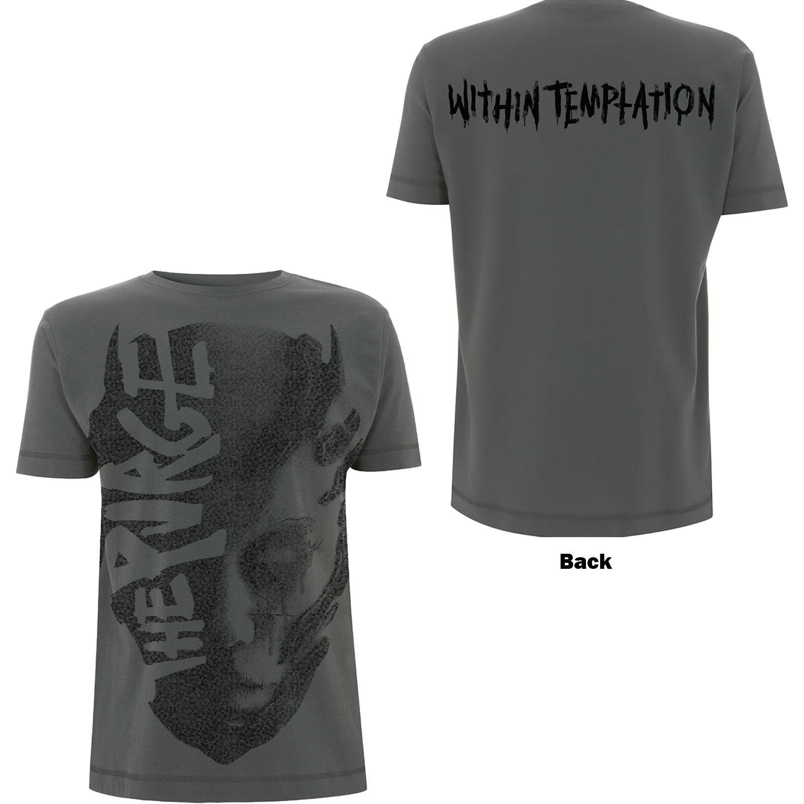 New Within Temptation T-Shirt: Purge Jumbo OFFICIAL charcoal grey S