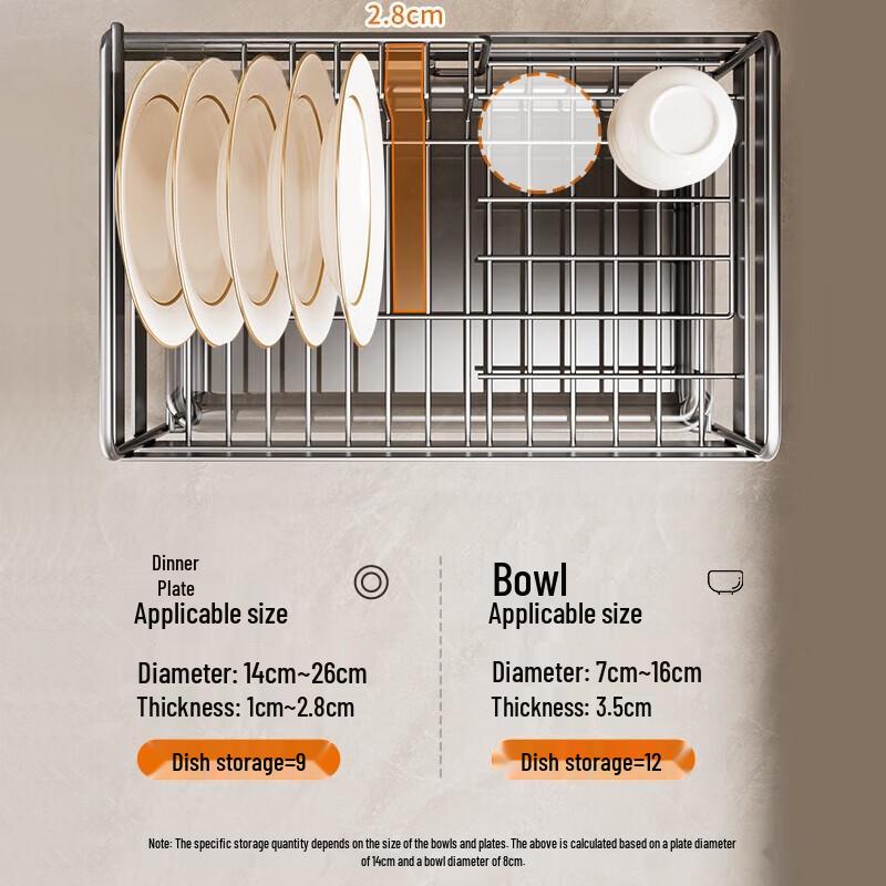 Ermo Kitchen Dish Drying & Storage Rack