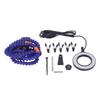 Soldering Helping Hand 5 Jaws 3X USB Magnifier ABS Flexible Arms Light Soldering Station Blue