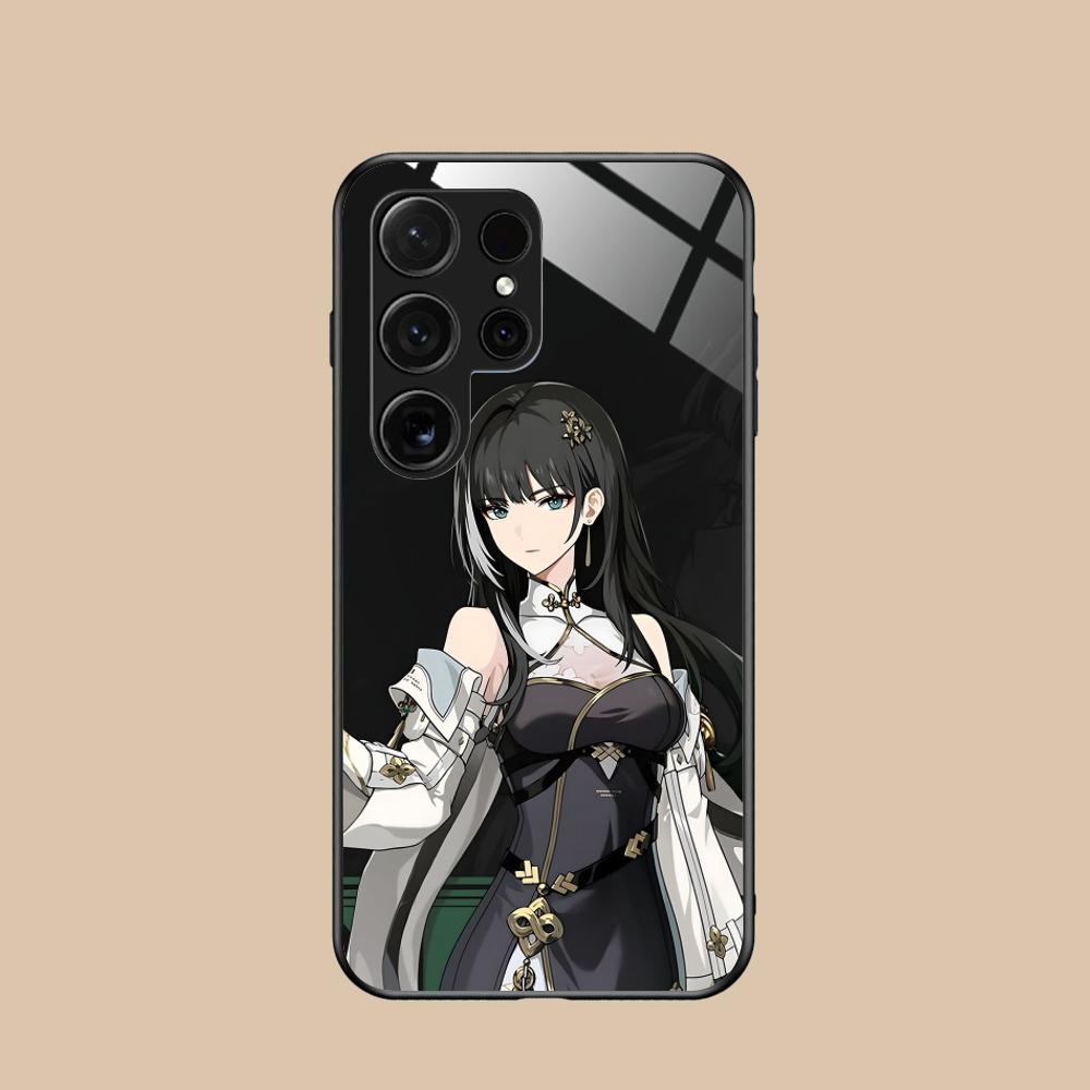 Wuthering Waves Baizhi Phone Case for Samsung Galaxy S26 S25 S24 S23 S22 S21 S20 Note20 Plus FE Ultra Glass Protective Cover