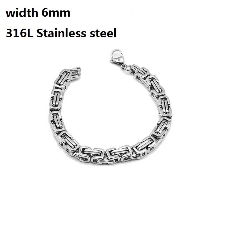 Kubánský řetízkový náramek z nerezové oceli 316L pro muže Ženy Figaro Vintage Metal Viking Kpop Pulseras Emo Roztomilý luxusní dárek na šperky