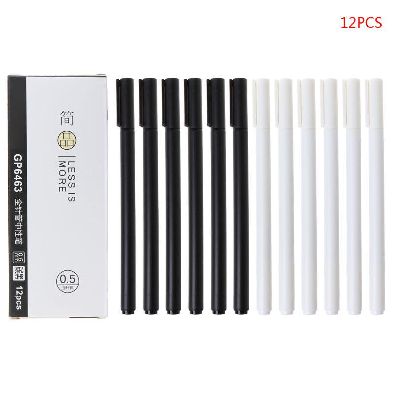 Buy 12pcs 0.5mm Less Is More Series Gel Pens Black Ink Pen School  Stationery Writing Tool Supply Office at affordable prices — free shipping,  real reviews with photos — Joom