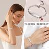 Bracciale ID di Allerta Medica Smaltato Personalizzato Acciaio Inossidabile Maglia Rolo Braccialetto Sottile per Donne Regolabile 7.6"