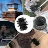 22 Pcs Chimney Cleaning Brush,duct Vent Cleaning Set with 18 Nylon Rods,for Fireplace/dryer Vent /s