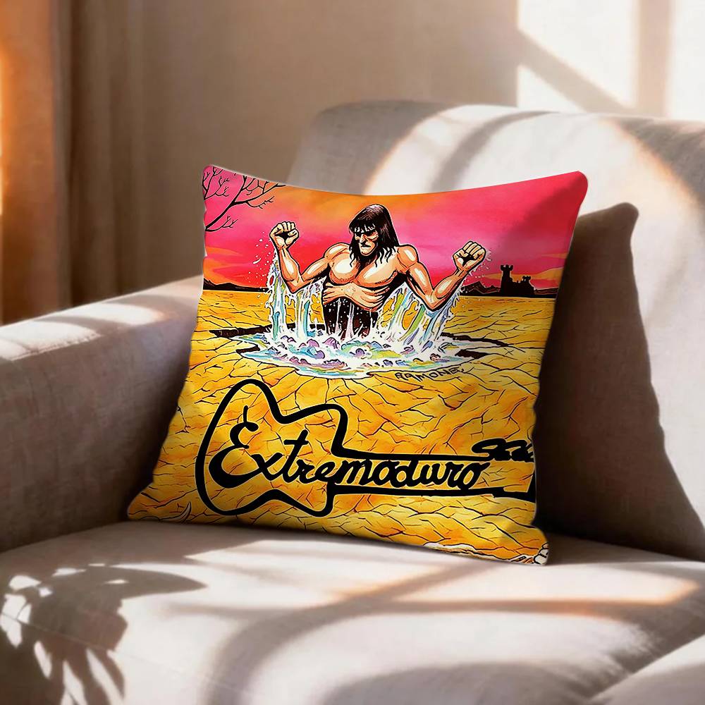 COOL Music EExtremoduro Selfadhesive Art Pillow Case Pattern Printed Pillowcase For Living Room Sofa Cushion Cover