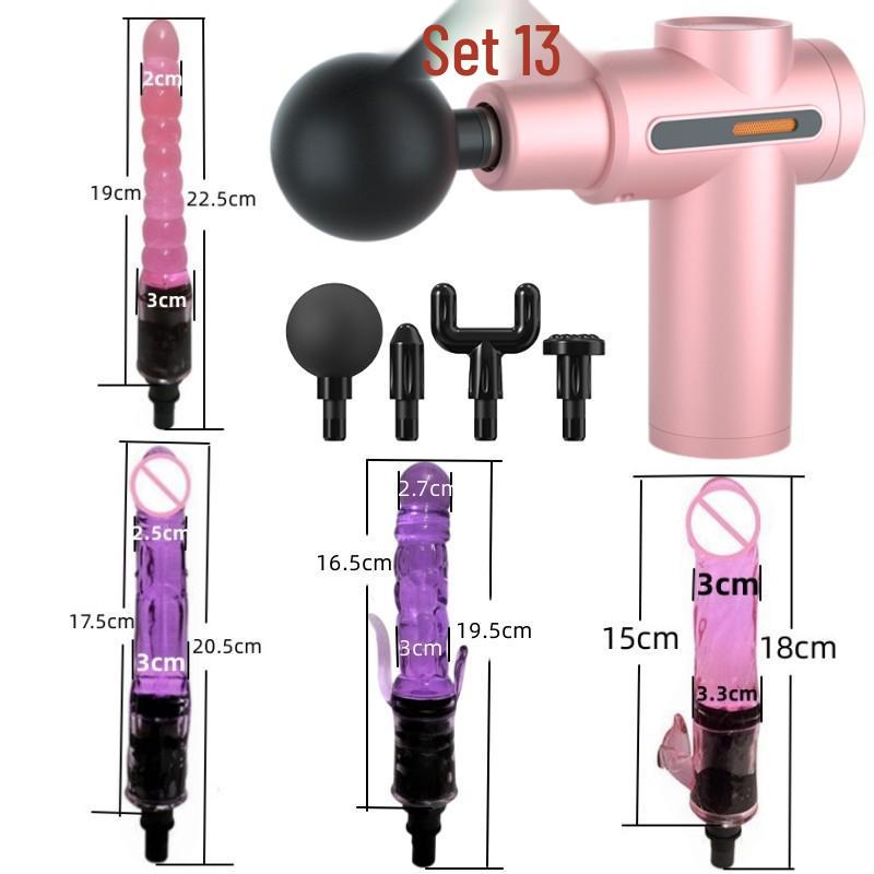 Silicone Adapter Replacement for Electric Fascia Massage Gun - Universal Head for Men & Women.